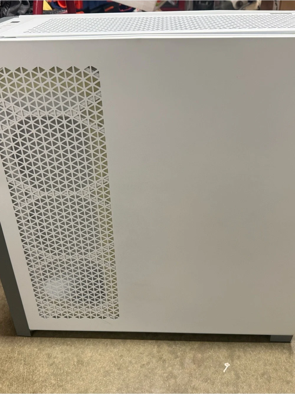 White and Gray Network Server Case - Compact Tower